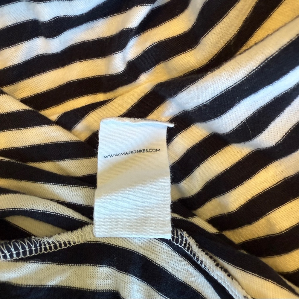 M.D.S. Stripes Charlotte Cami Midi Dress Size 1 Excellent Condition Navy & White - Picture 10 of 10